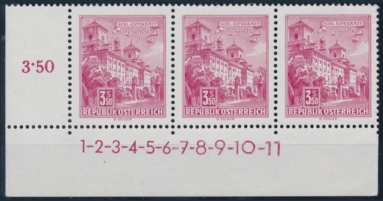 Briefmarke mit Symbolzahl(en)